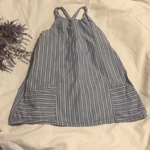 Old Navy⛵️Girls blue & white pin stripe dress